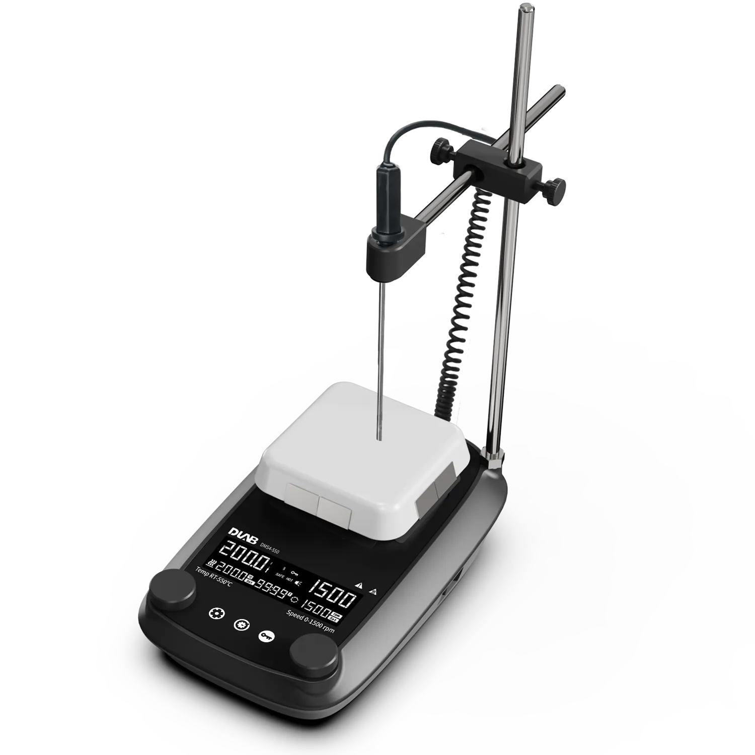 DMS4-550 LCD Glass Ceramic Heating Magnetic Stirrer with Timer